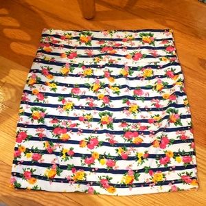Floral Bodycon Skirt